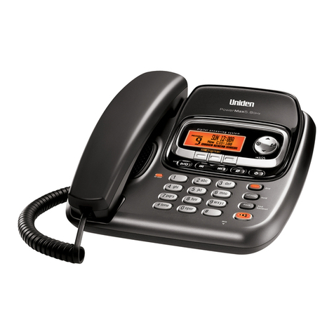 Uniden TRU9488 - TRU 9488 Cordless Phone Base... owner's manual