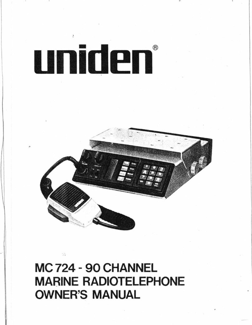 Uniden MC 724 User manual