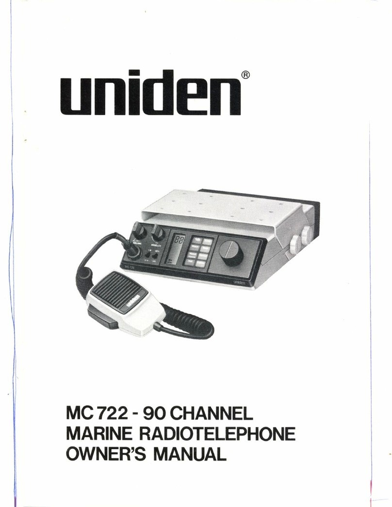 Uniden MC 722 User manual