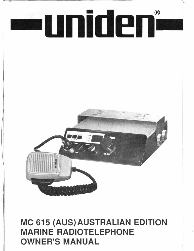 Uniden MC 615 User manual