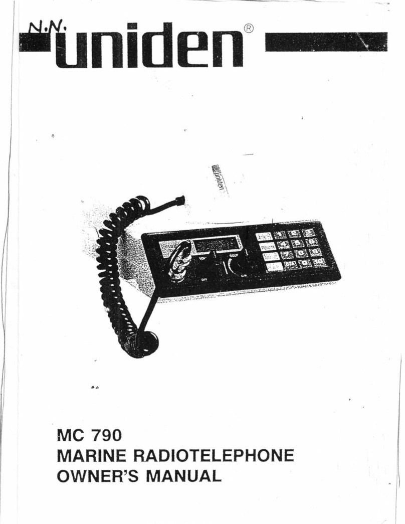 Uniden MC 790 User manual