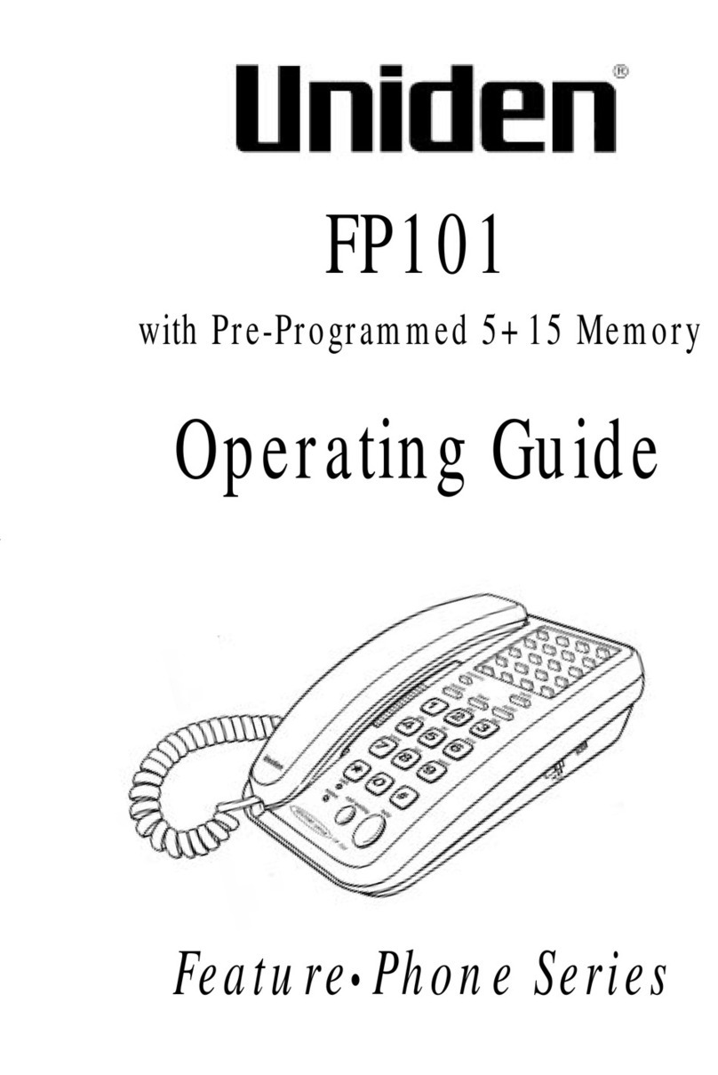 Uniden FP101 operating guide