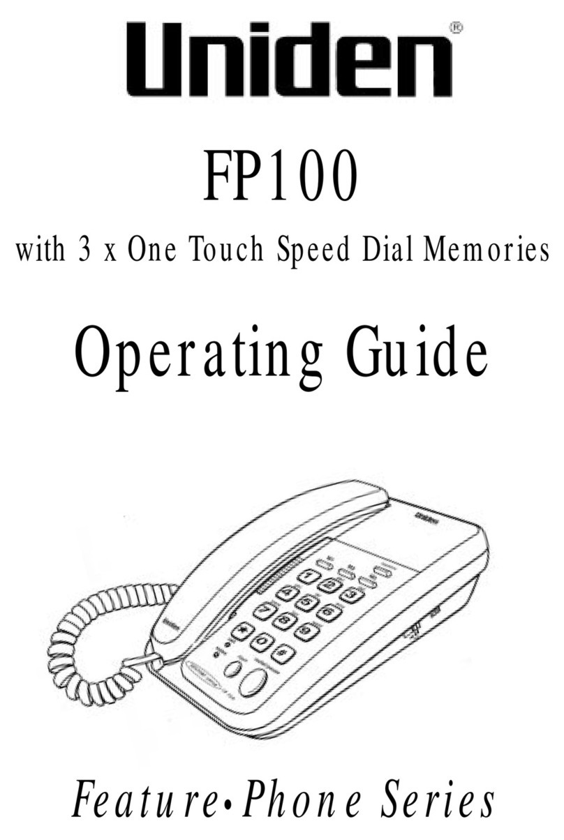 Uniden FP100 operating guide