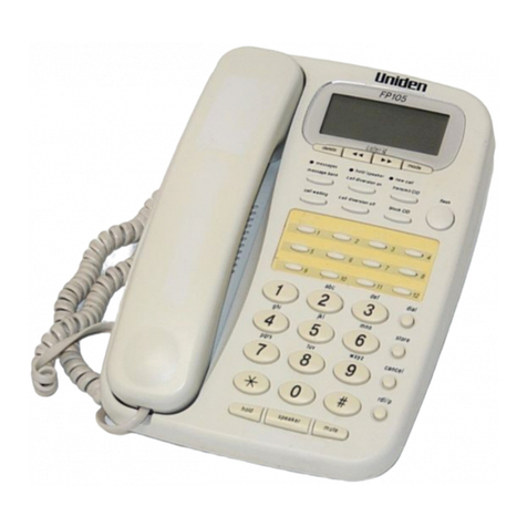 Uniden FP105 User manual Uniden FP105 User manual