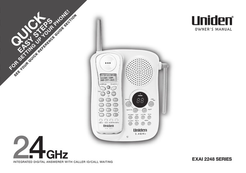 Uniden EXAI2248 series User manual