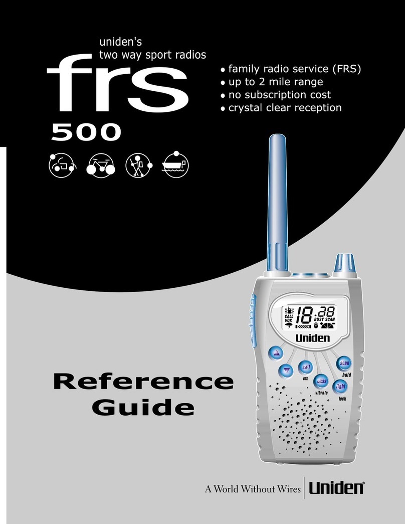 Uniden FRS500 User manual