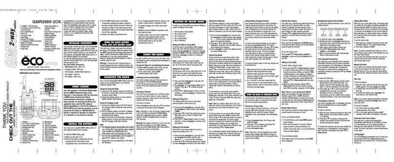 Uniden GMR2889-2CK User manual