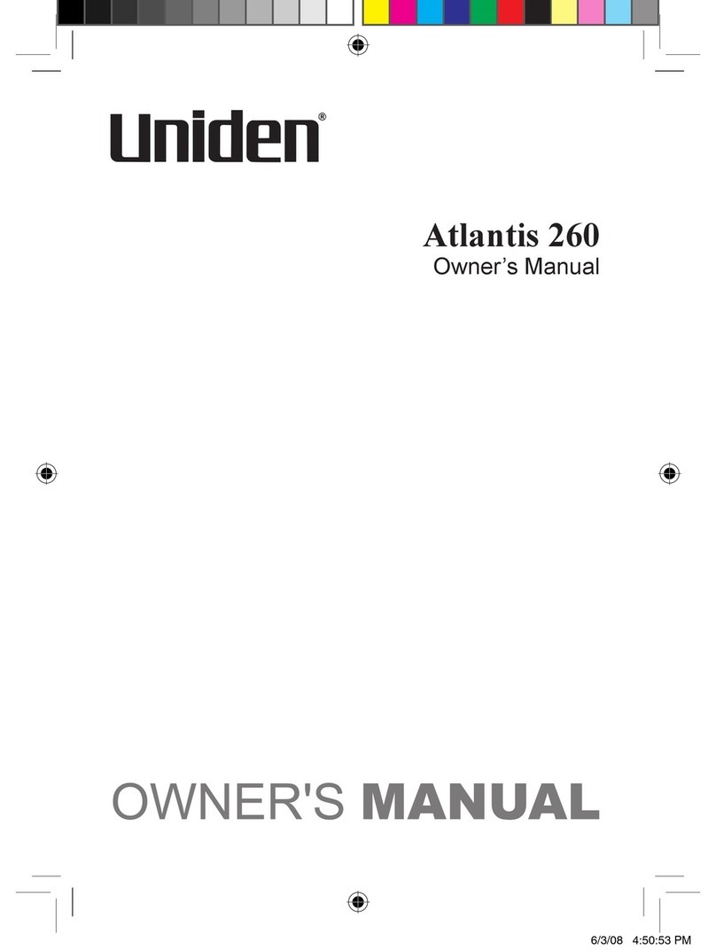 Uniden Atlantis 260 owner's manual