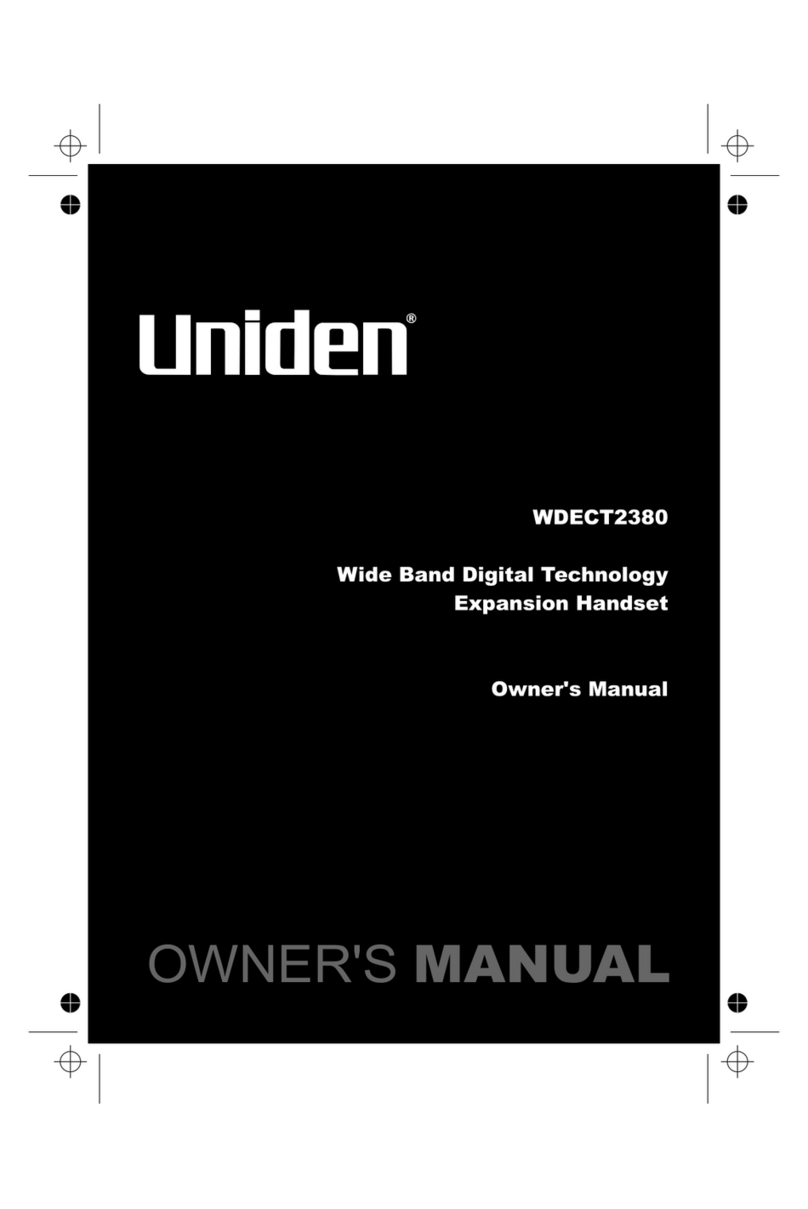 Uniden WDECT2380 User manual