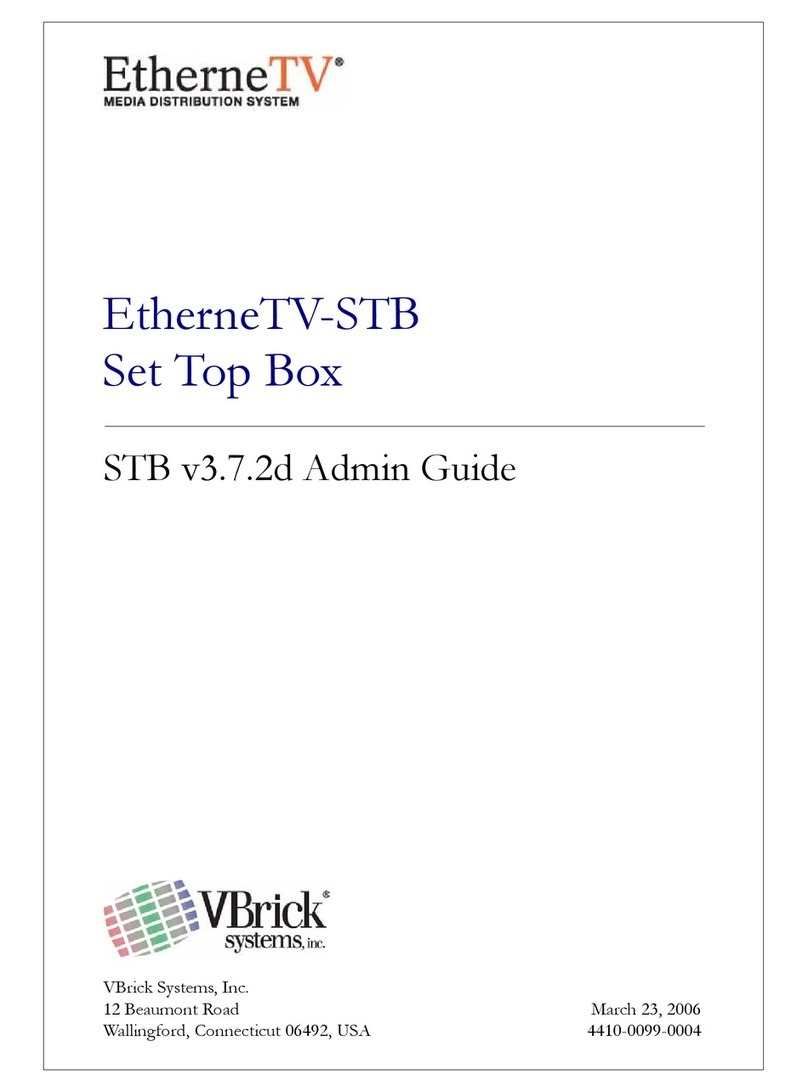 VBrick Systems EtherneTV MPEG-1 Admin guide
