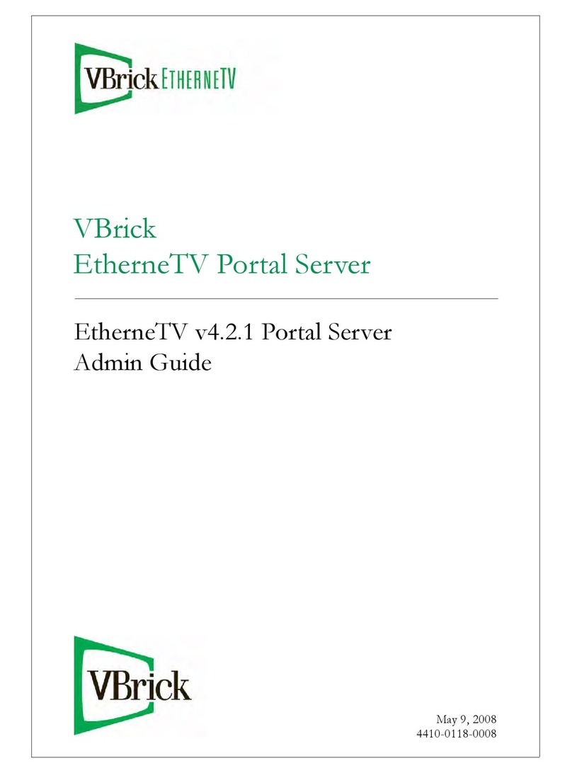 VBrick Systems Portal Server ETV v4.2.1 Admin guide