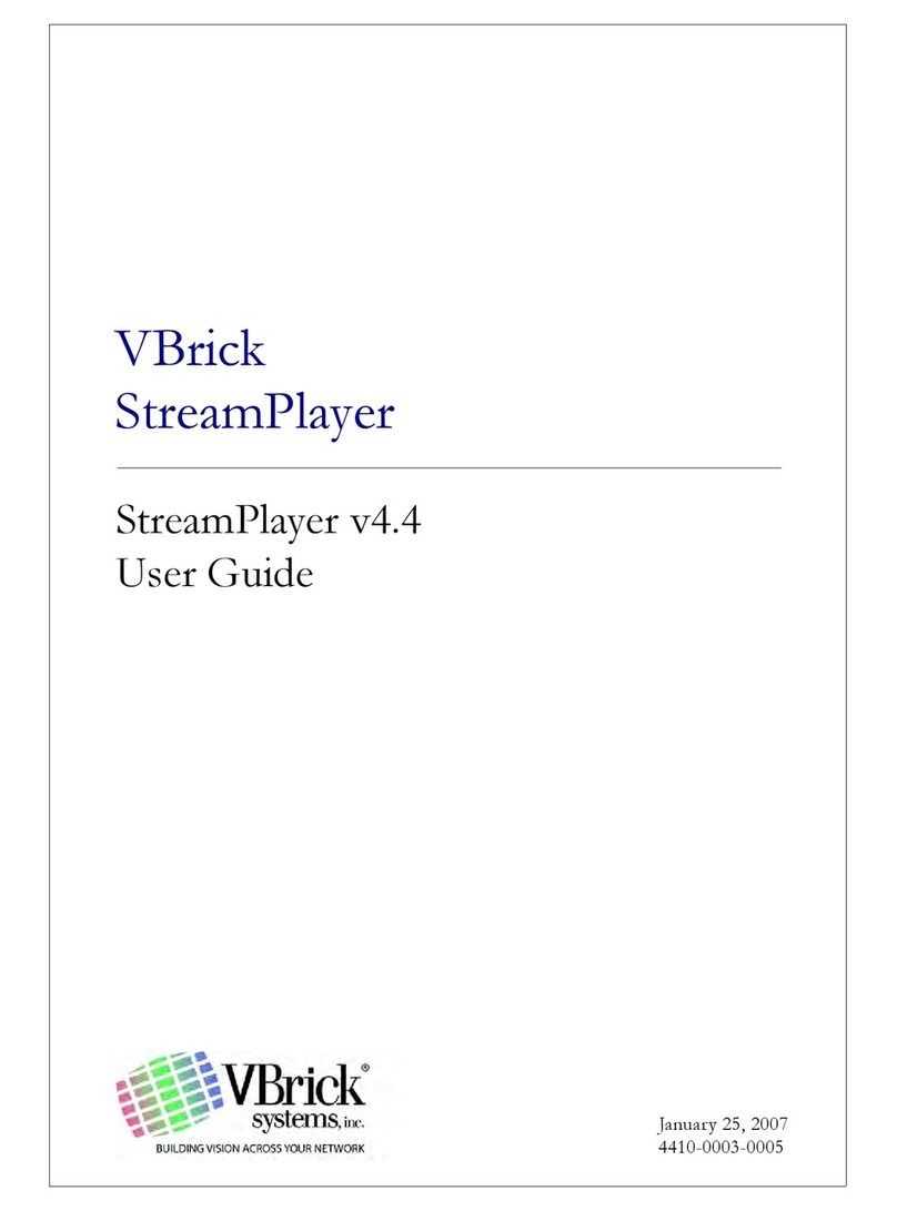 VBrick Systems StreamPlayer v4.4 user guide