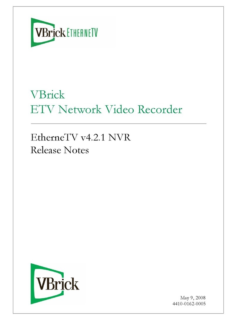 VBrick Systems EtherneTV NVR Release notes
