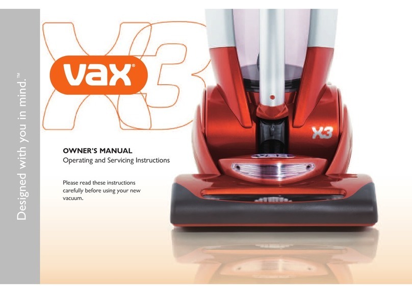 Vax X3 User manual