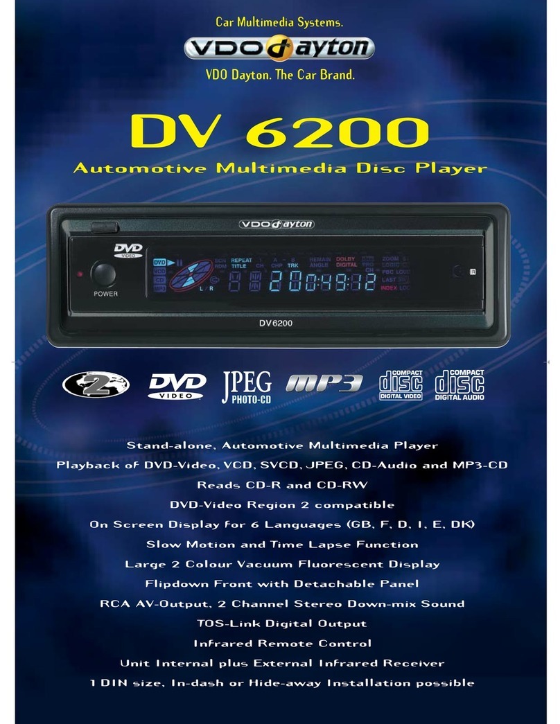 VDO DV 6200 User manual