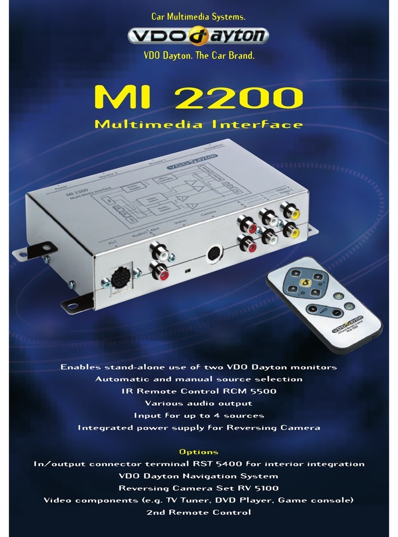 VDO MI 2200 User manual