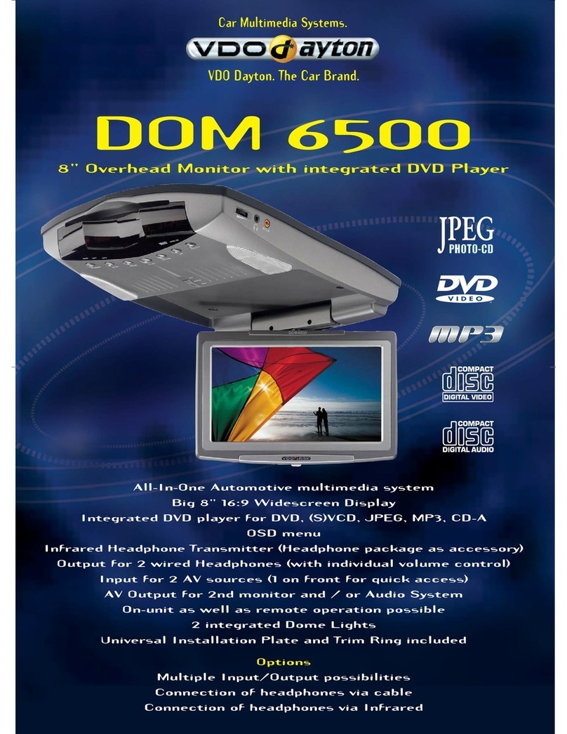 VDO DOM 6500 Specification sheet