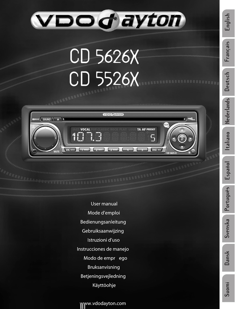 VDO CD 5526 X user manual