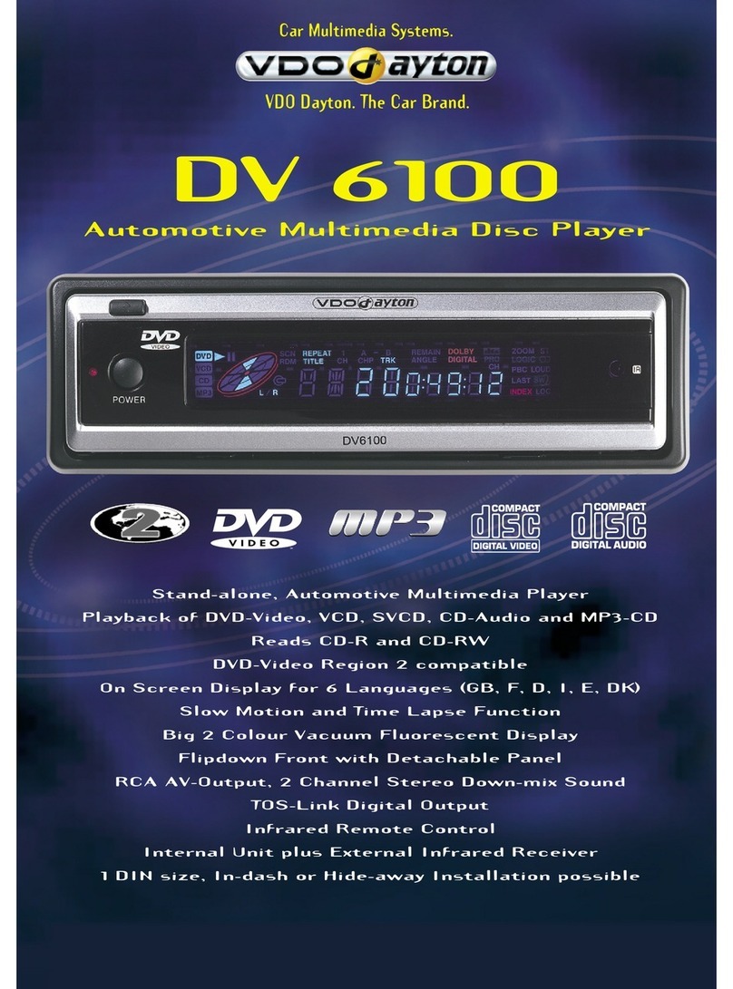 VDO DV 6100 User manual