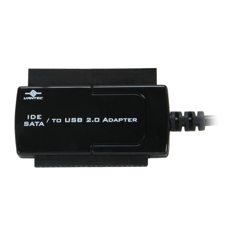 Vantec SATA/IDE to USB 2.0 Adapter None product manual