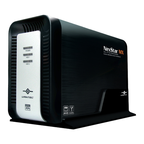 Vantec Dual Bay External HDD Enclosure NexStar MX User manual Vantec Dual Bay External HDD Enclosure NexStar MX User manual