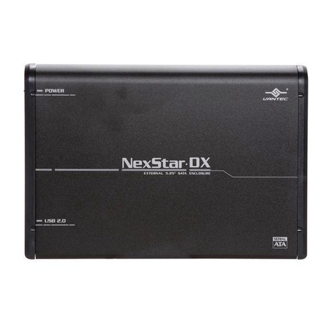 Vantec External 5.25" SATA Enclosure NexStar DX user manual
