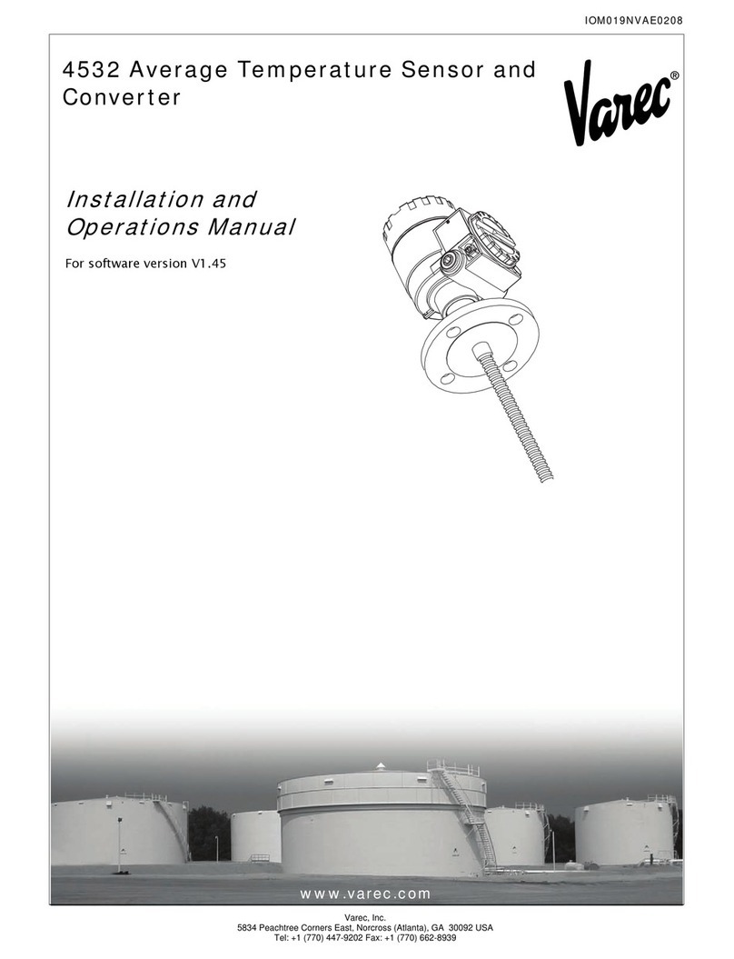Varec 4532 Installation and operation manual