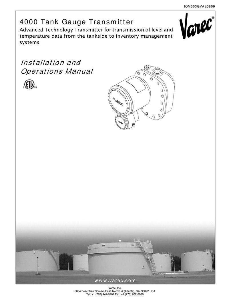Varec Network Adapter 4000 Installation and operation manual
