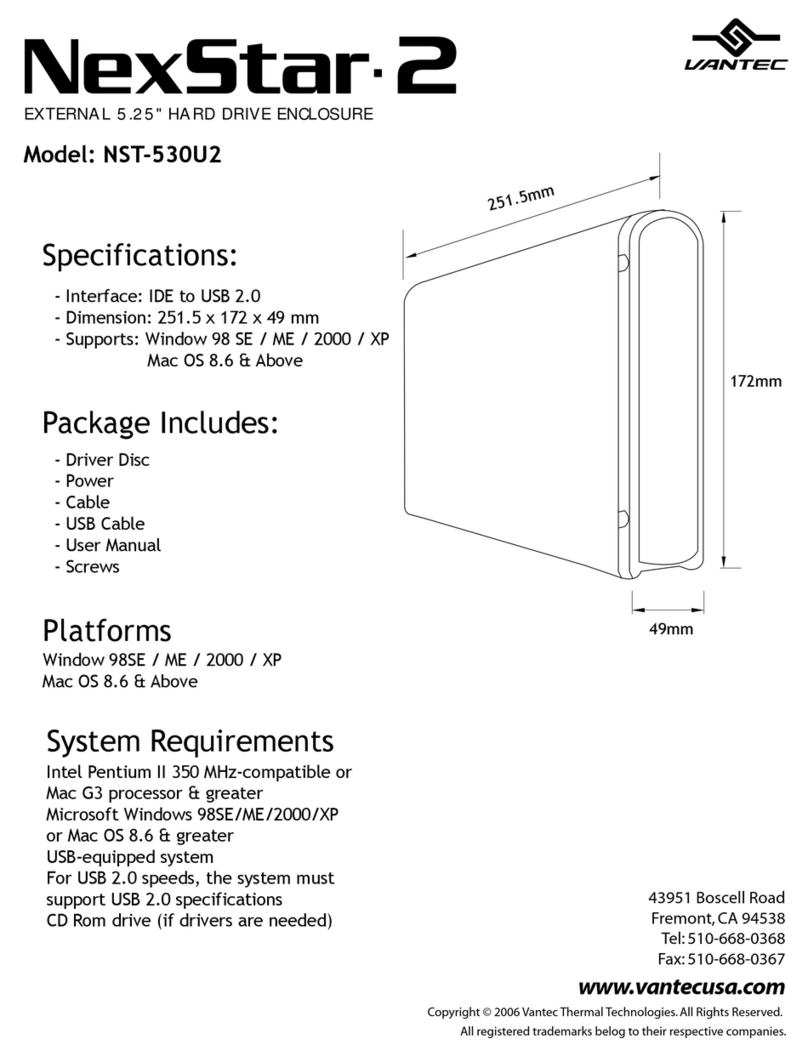 Vantec NEXSTAR.2 NST-530U2 User manual