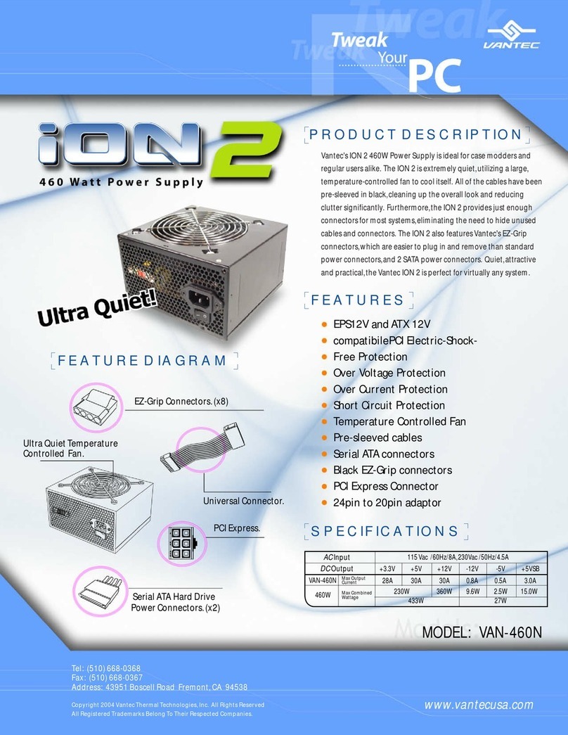 Vantec ION 2 VAN-460N Specifications