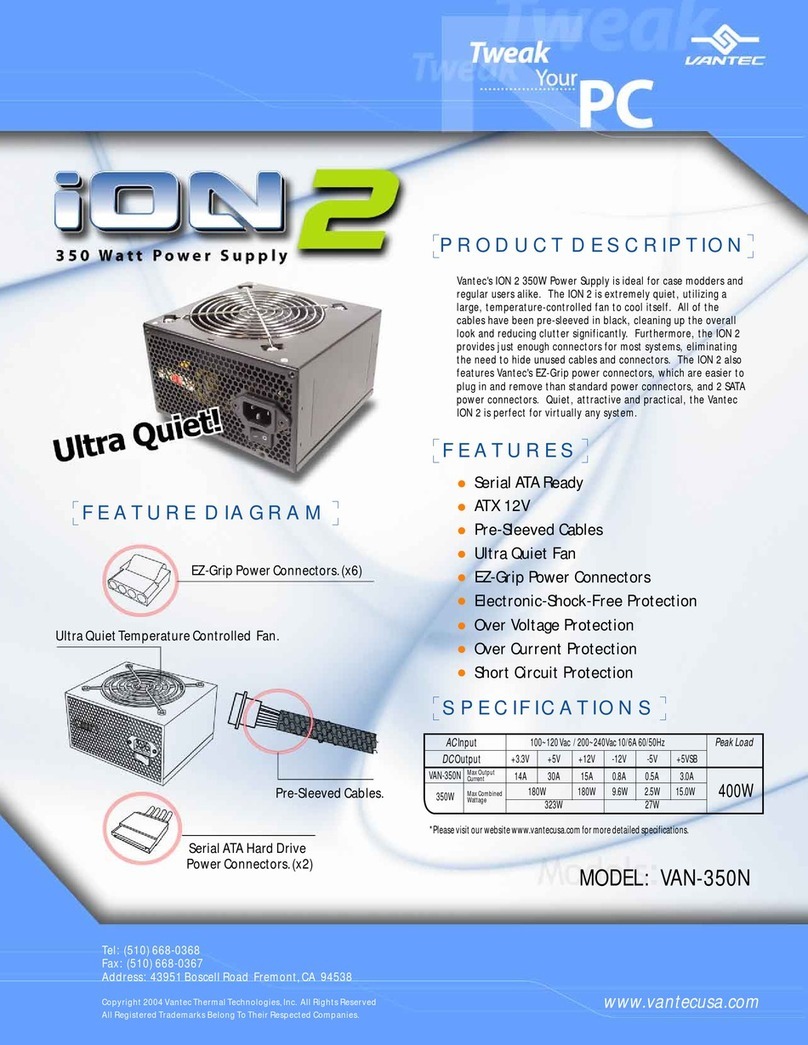 Vantec ION 2 VAN-350N Specifications