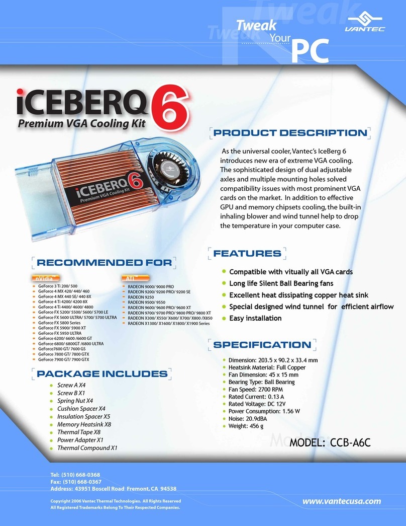 Vantec IceBerg 6 CCB-A6C Specifications