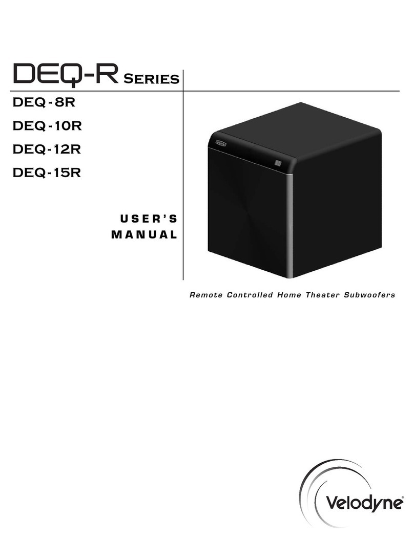 Velodyne DEQ-10R user manual