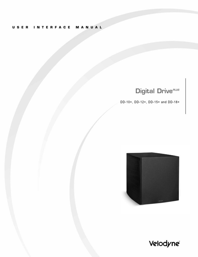 Velodyne DD-10+ user manual
