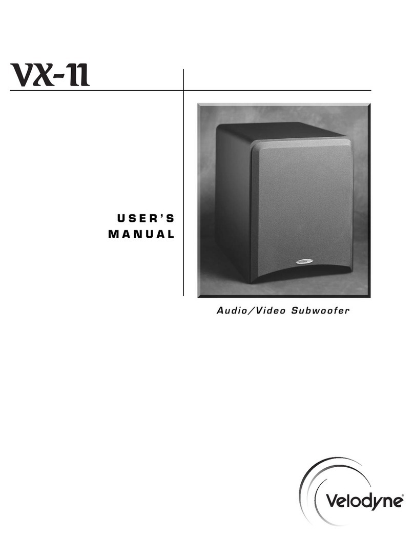 Velodyne VX-11 User manual