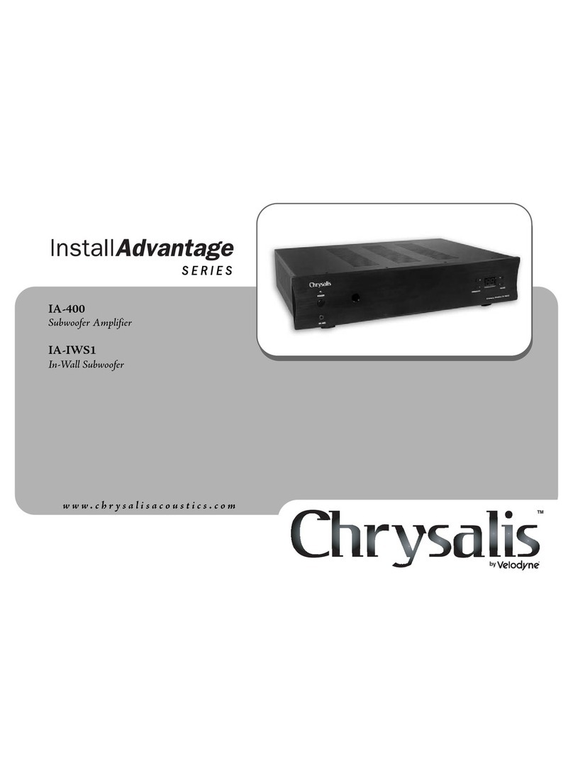 Chrysalis ADWANTAGE IA-400 user manual