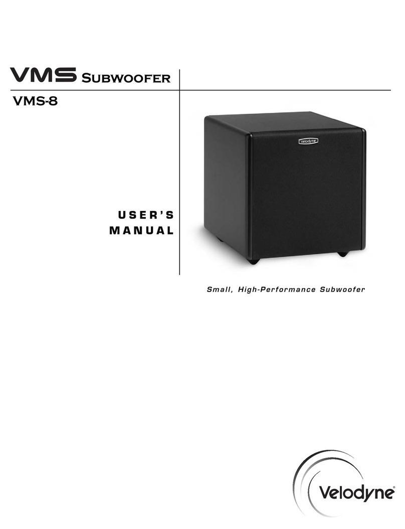 Velodyne VMS-8 user manual Velodyne VMS-8 user manual