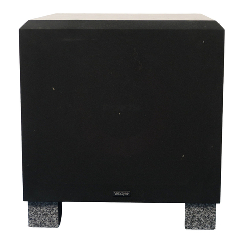 Velodyne VA-1250X owner's manual