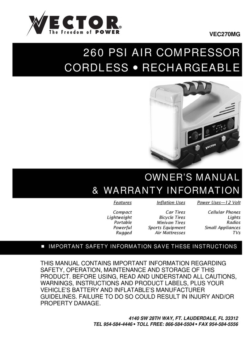 Vector VEC270MG Owner's manual & warranty