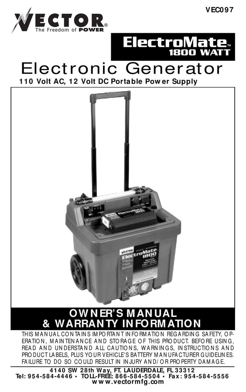 Vector ElectroMate VEC097 Owner's manual & warranty