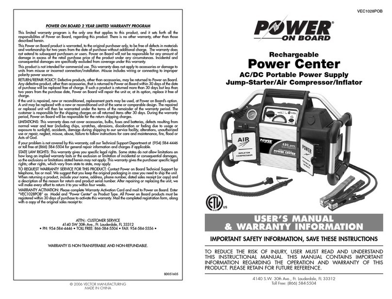 Vector BD051605 Instruction Manual