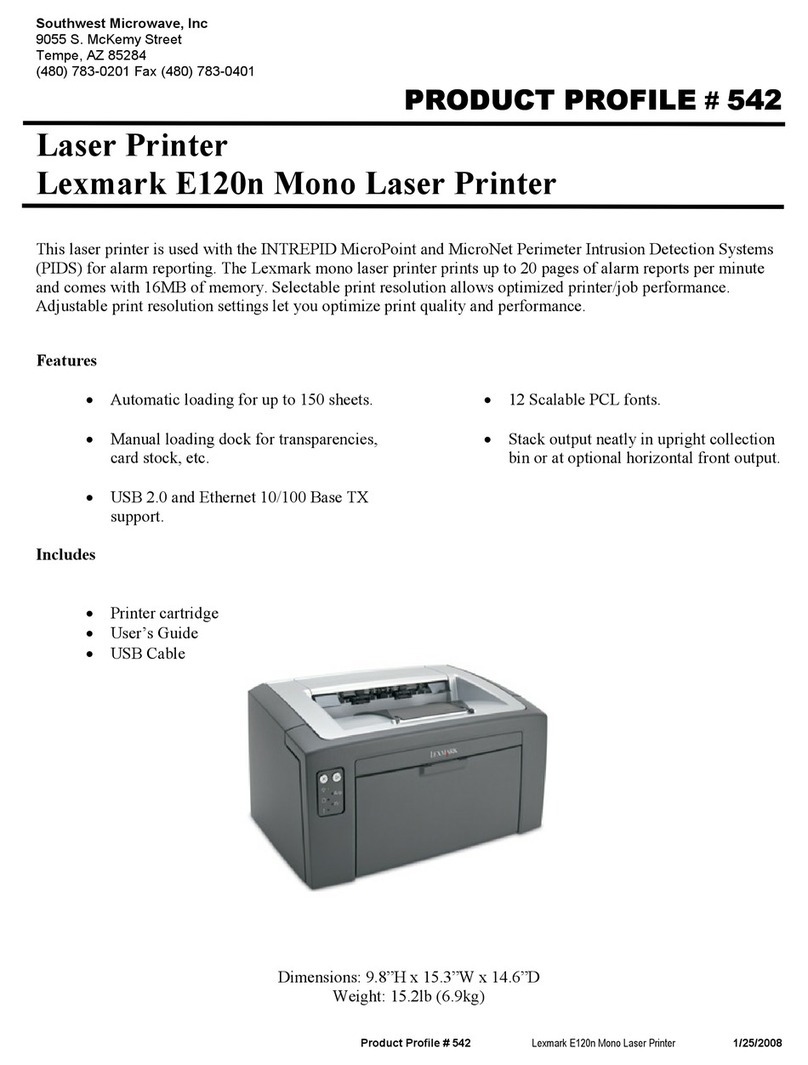 Lexmark E120n User manual
