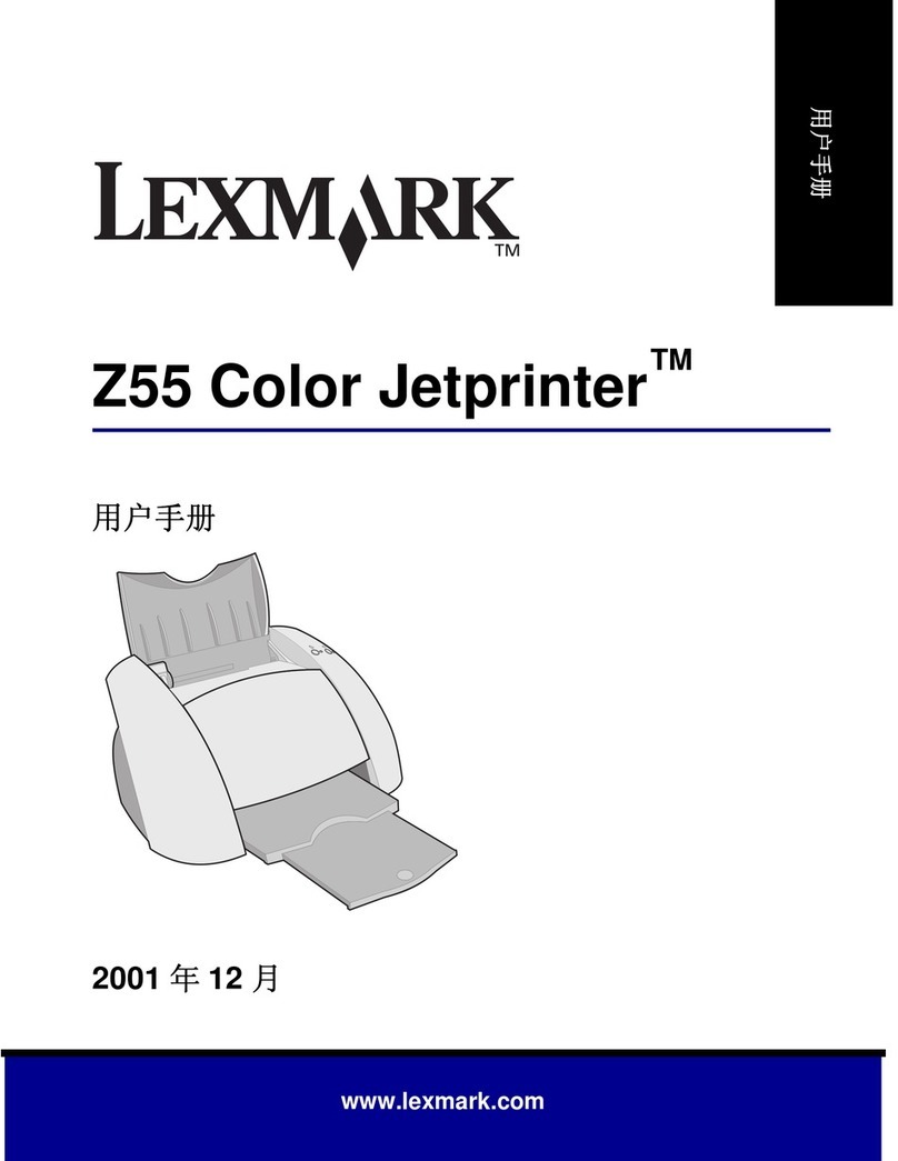 Lexmark Color Jetprinter Z55 User manual Lexmark Color Jetprinter Z55 User manual