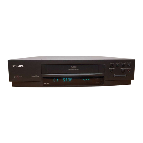 Philips Video Cassette Recorder owner's manual
