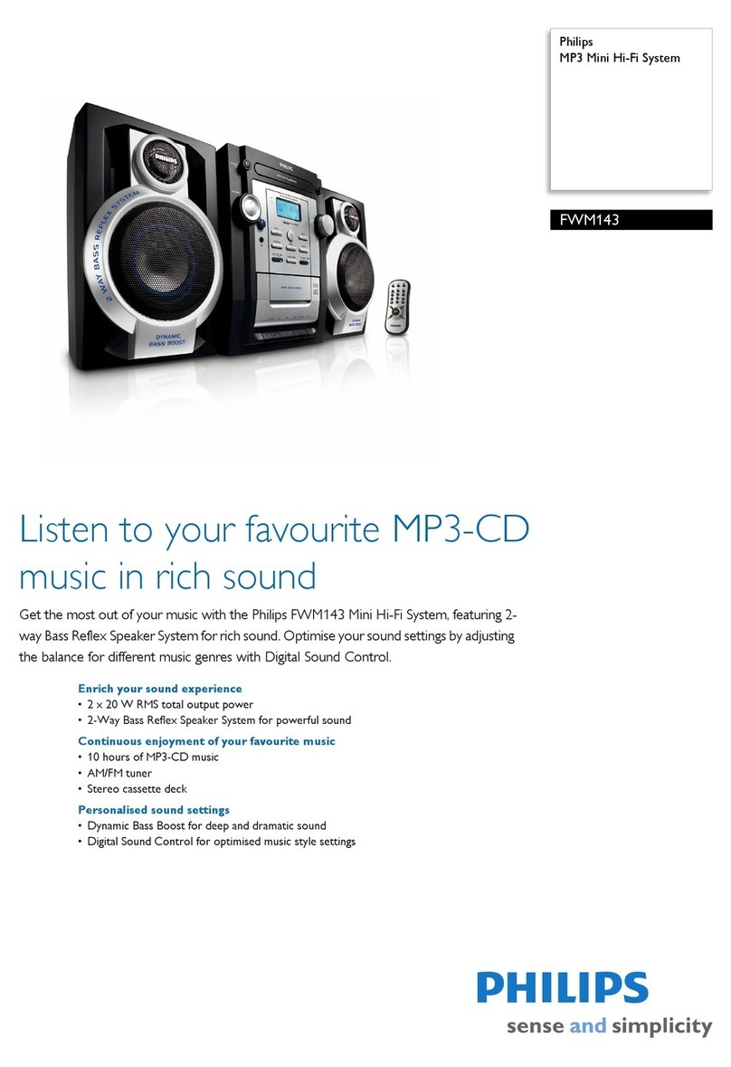 Philips FWM143 Specifications