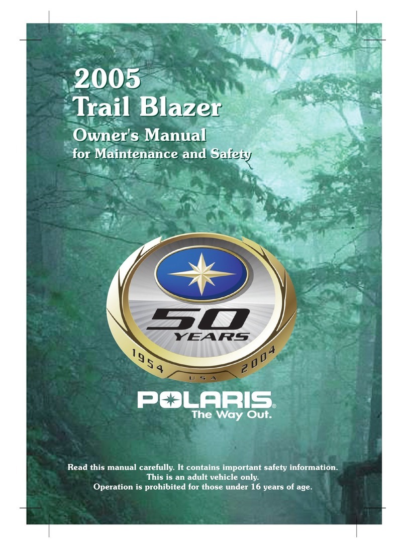 Polaris Trail Blazer User manual