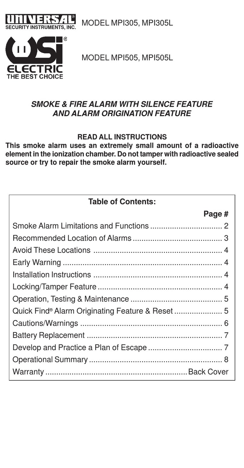 Universal Security Instruments MPI305 instructions