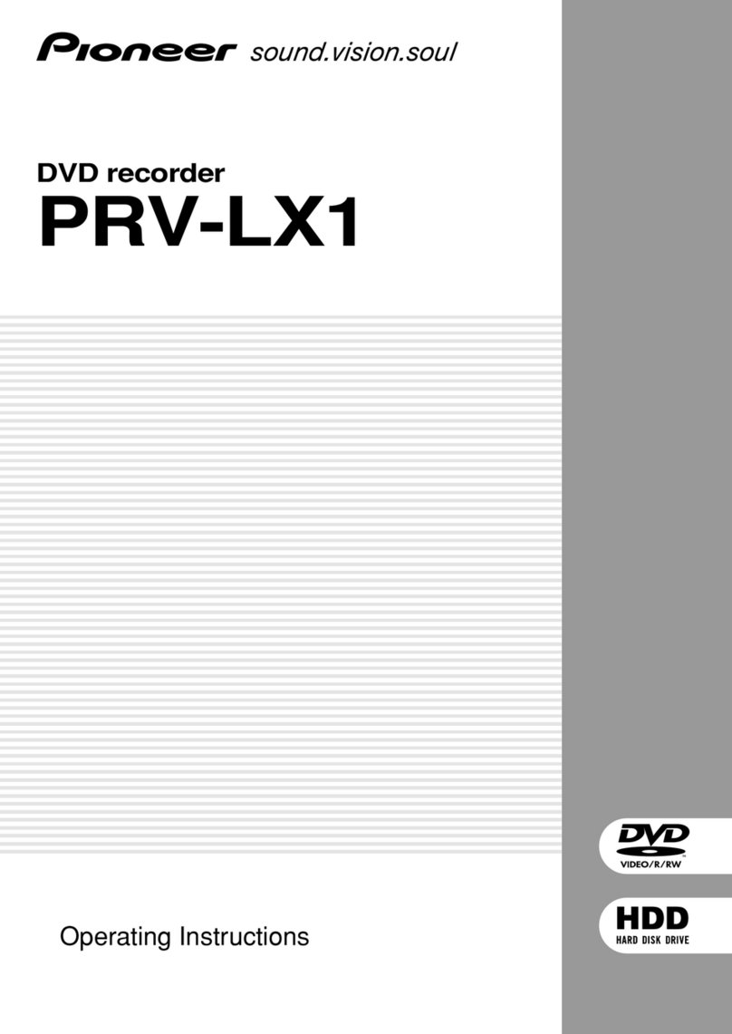 Pioneer PRV-LX1 User manual