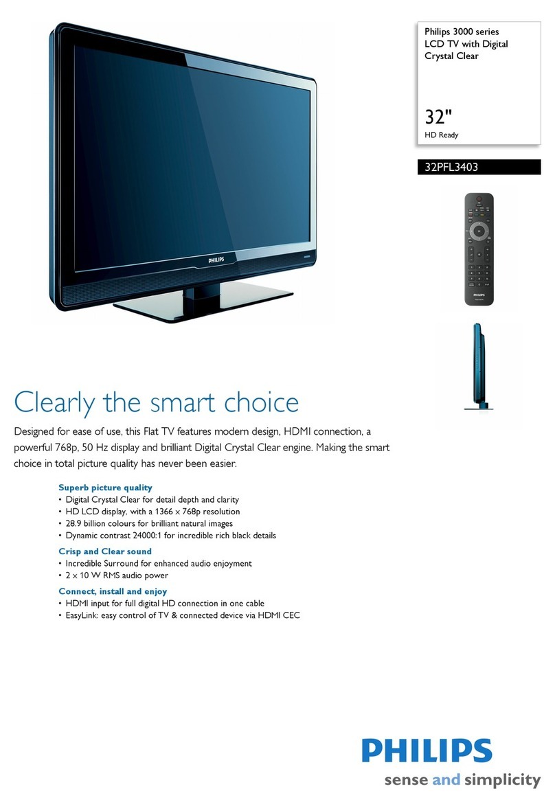 Philips 32PFL3403 User manual