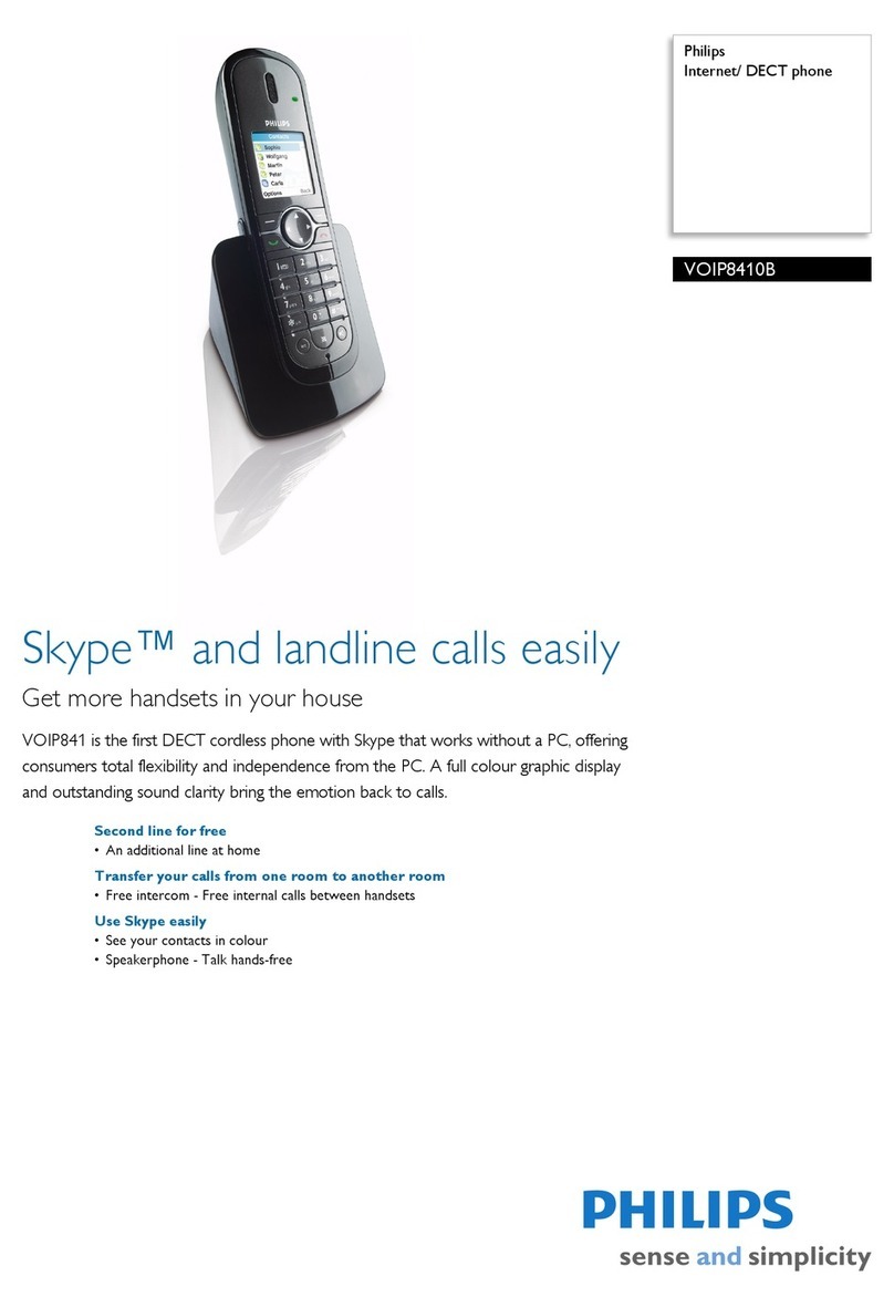 Philips VOIP8410B User manual